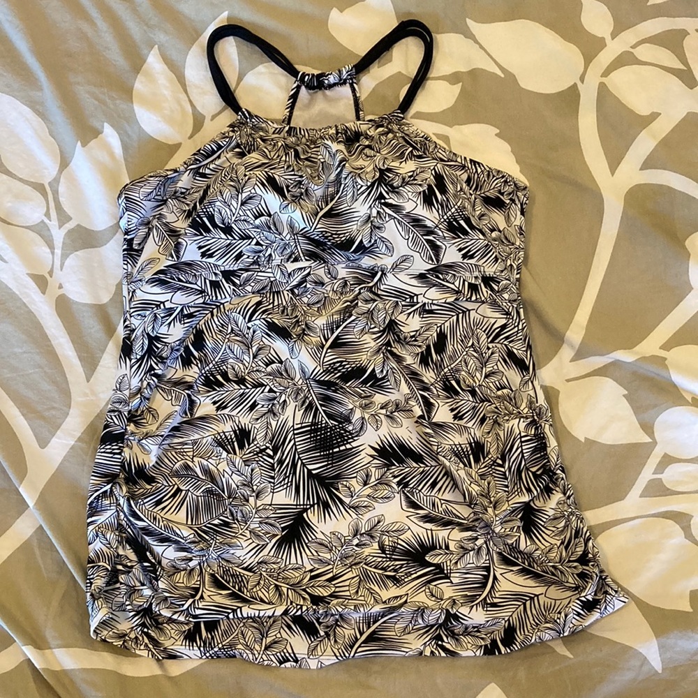 Ocean Lily XL Maternity tankini top and bottom